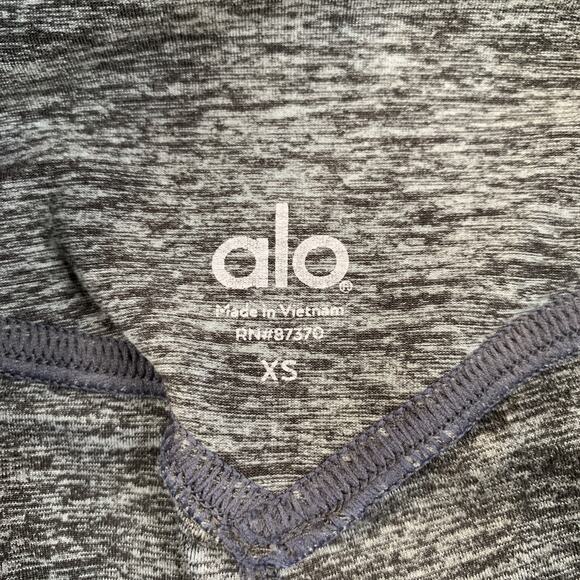 ALO Yoga Leggings Womens XS Extra Small Grey High Waist Lounge Wide Waistband - Picture 5 of 11